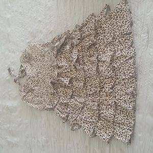 Majorelle Mini ruffle dress